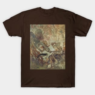 Vintage Fairy Tale, The Mermaid by Edmund Dulac T-Shirt